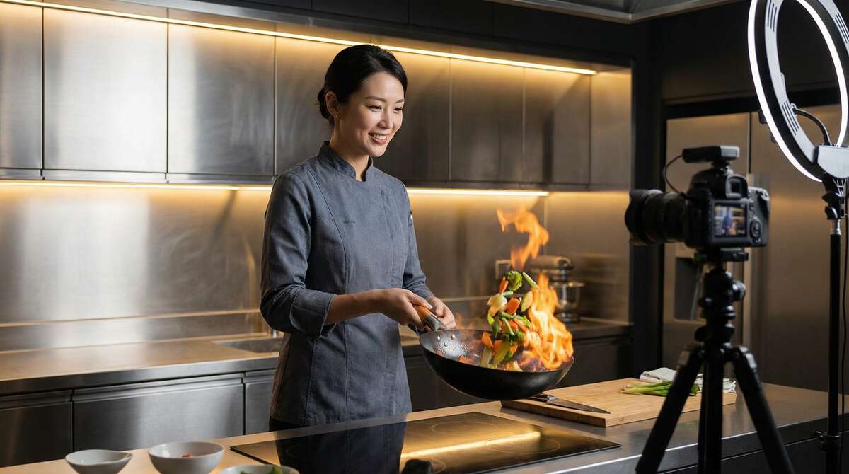 反差母狗美食视频制作